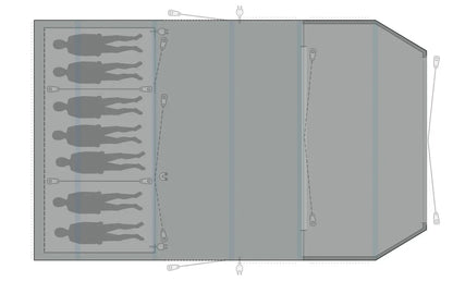 Outwell Stone Lake 7ATC Footprint Groundsheet 2020