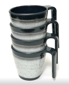 Flamefield Granite Melamine Mug Set x 4