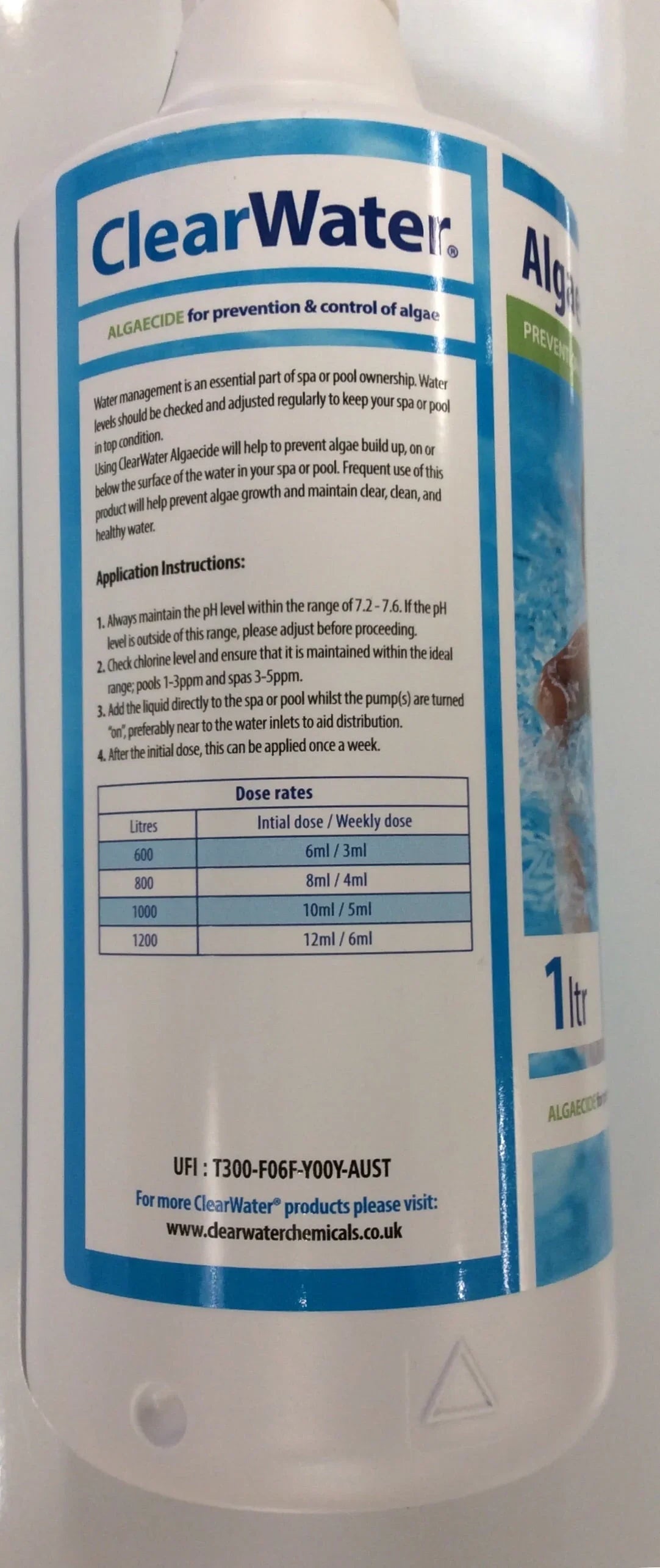 Clearwater algaecide 1lt