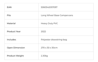 Outdoor Revolution Campervan Draft Excluder Long Wheel Base