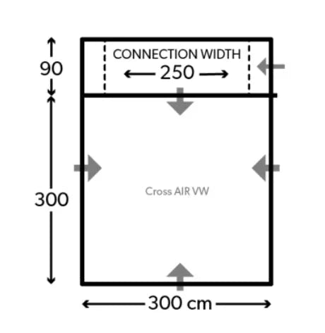 Kampa Cross Air TC VW Drive-Away Awning 2025 + Free Footprint