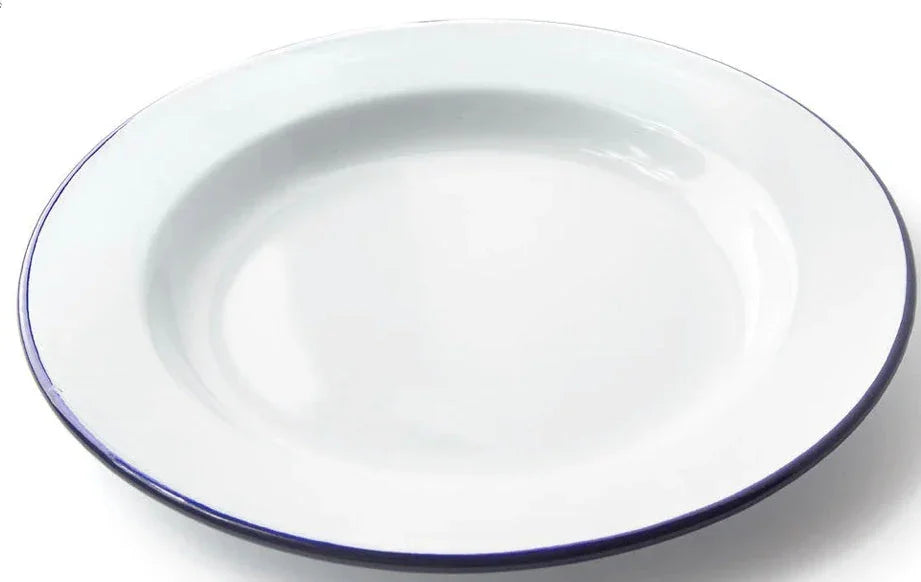 Falcon Enamel Dinner Plate - Traditional White - 20cm