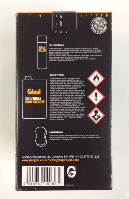 Fabsil by grangers tent and gear care kit