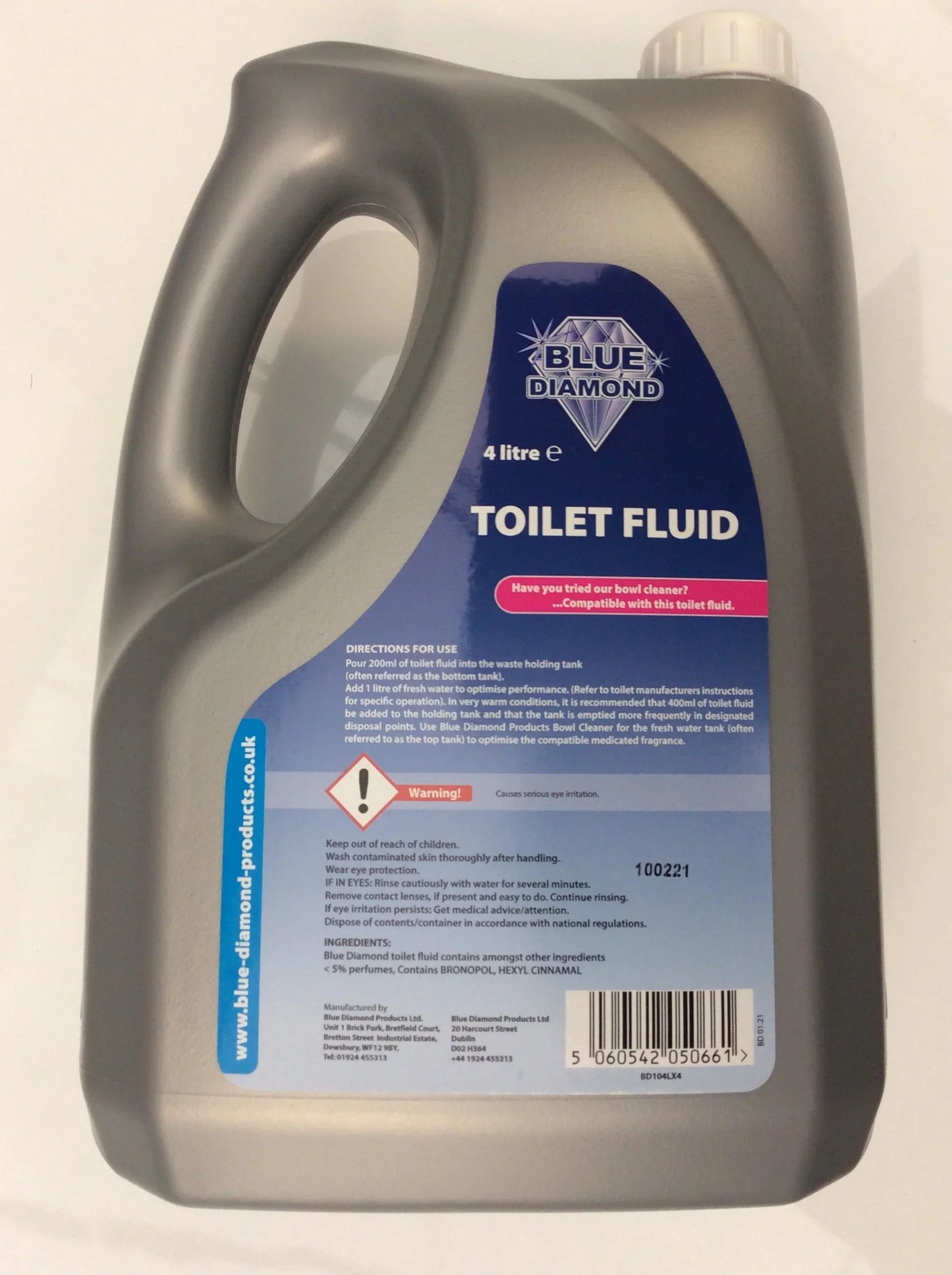 Toilet fluid 4lt for waste - bottom tank chemical