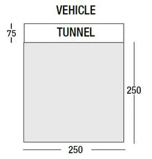 Sunncamp Motor Buddy 250 Floorplan